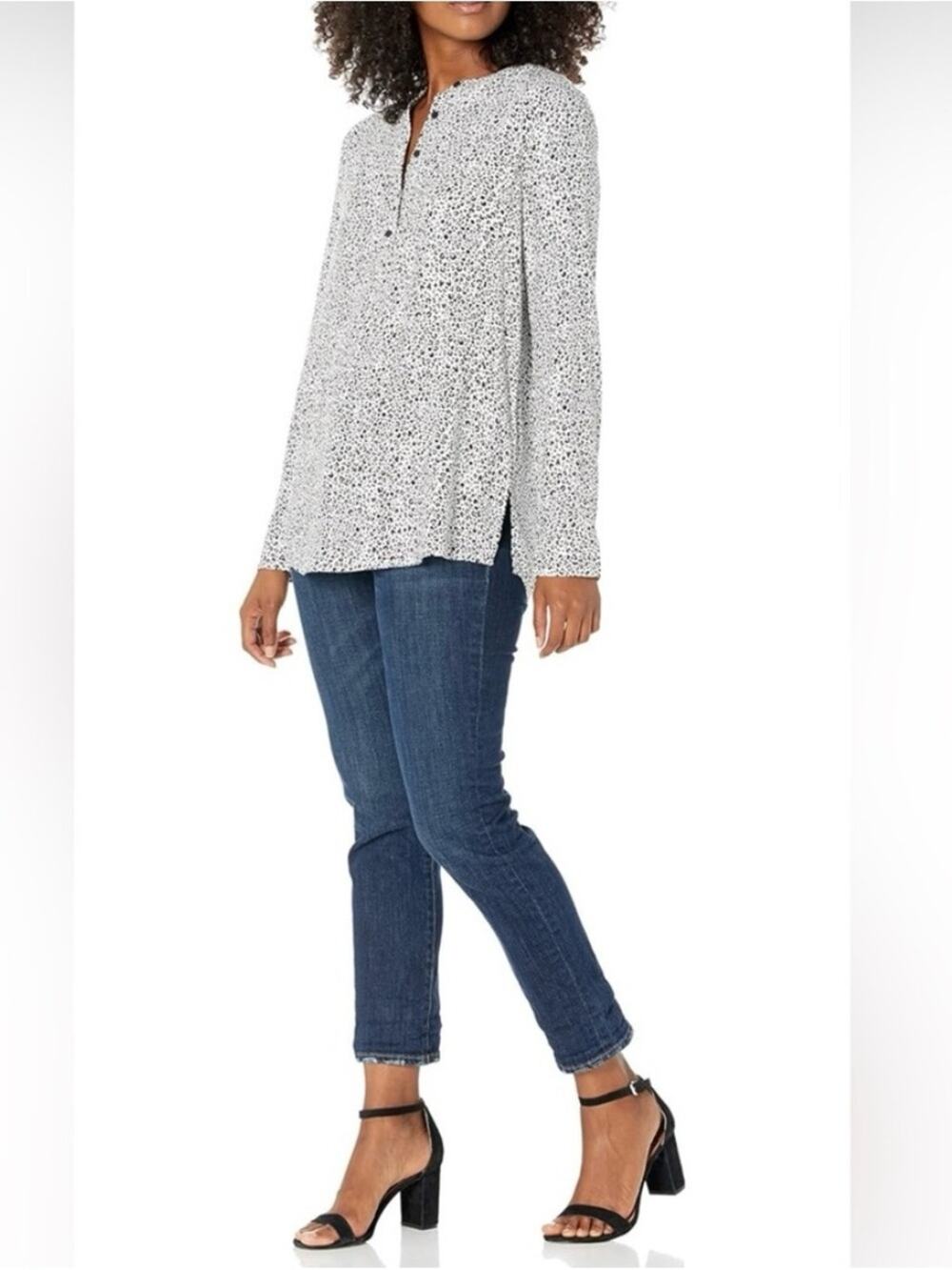Amazon Essentials Tunic Top Women's Size XL Leopard Print Business Casual Travel